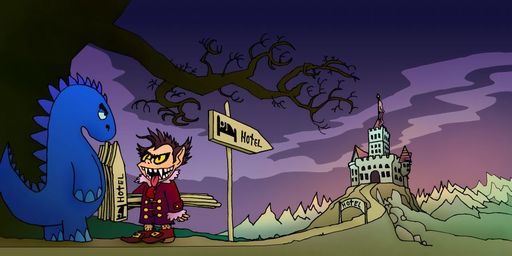 Cover der Hörgeschichte De Vampir und de Dino