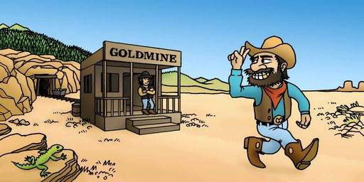 Cover der Hörgeschichte Am B5 sin Goldzah (Cowboy 4. Teil)